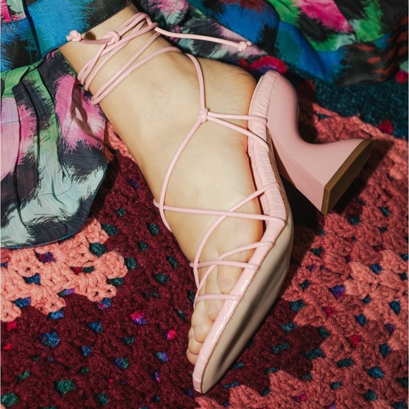 Circus NY bySam Edelman Blanche Lace-Up IVORY Sandal (Women)/size 9.5 - Picture 8 of 10